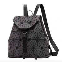 Reflective Colour-Changing Geometric Backpack for Women