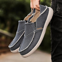 Light canvas slip-ons for men | Breathable summer espadrilles - Niko-Khaki-6-State of Style