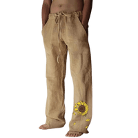 Light & comfortable men's summer trousers made of linen – Nilo-Green-S-State of Style