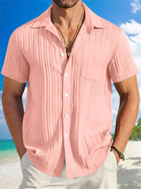 Light Linen Shirt for Men – Breathable & Relaxed Fit – Jonas-Pink-S-State of Style