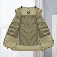 Light men's outdoor vest – Viktor-Khaki-S-State of Style