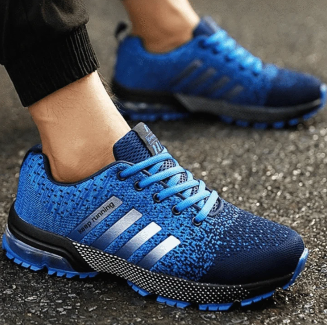 Light & Orthopaedic Comfort Sneakers with Cushioning – Movix Air-Blue-3-State of Style