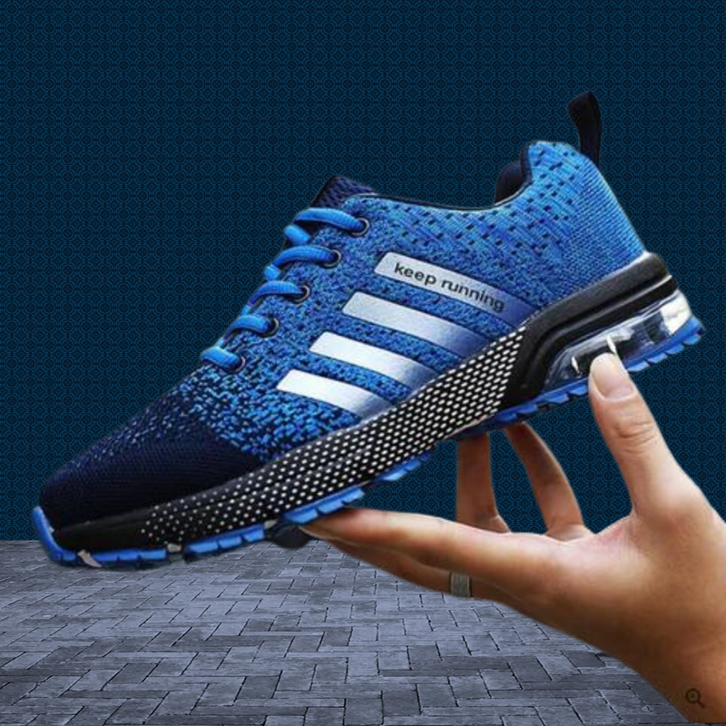Light & Orthopaedic Comfort Sneakers with Cushioning – Movix Air-Blue-3-State of Style