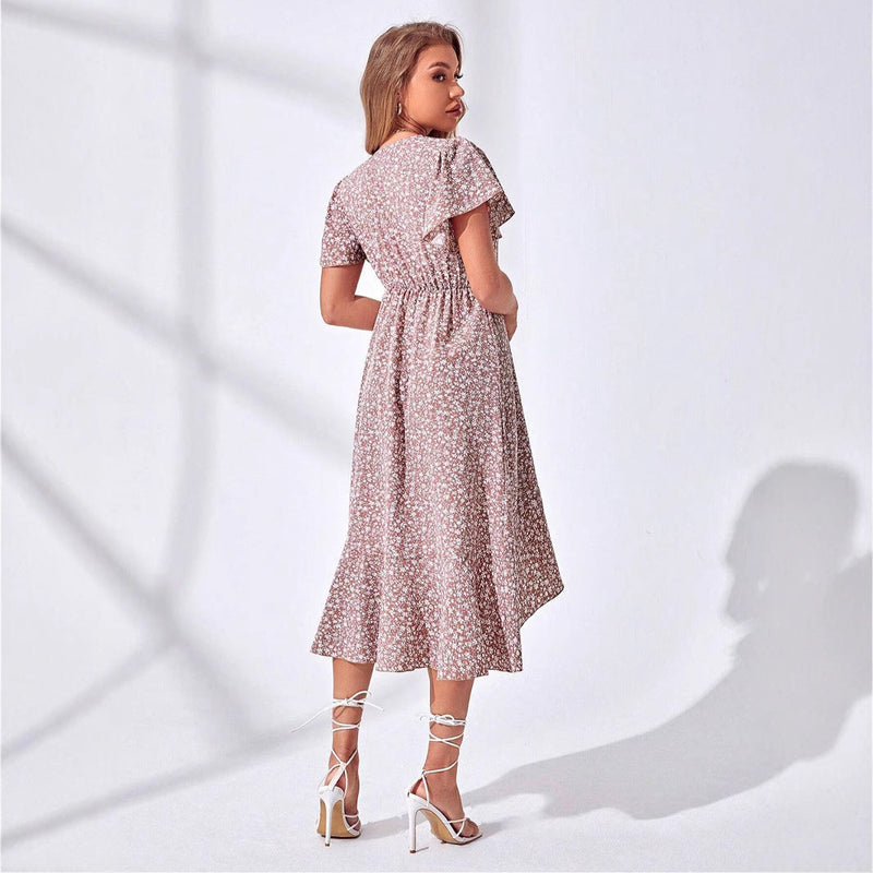 Light & Playful Summer Wrap Dress with Floral Pattern – Amira-S-State of Style