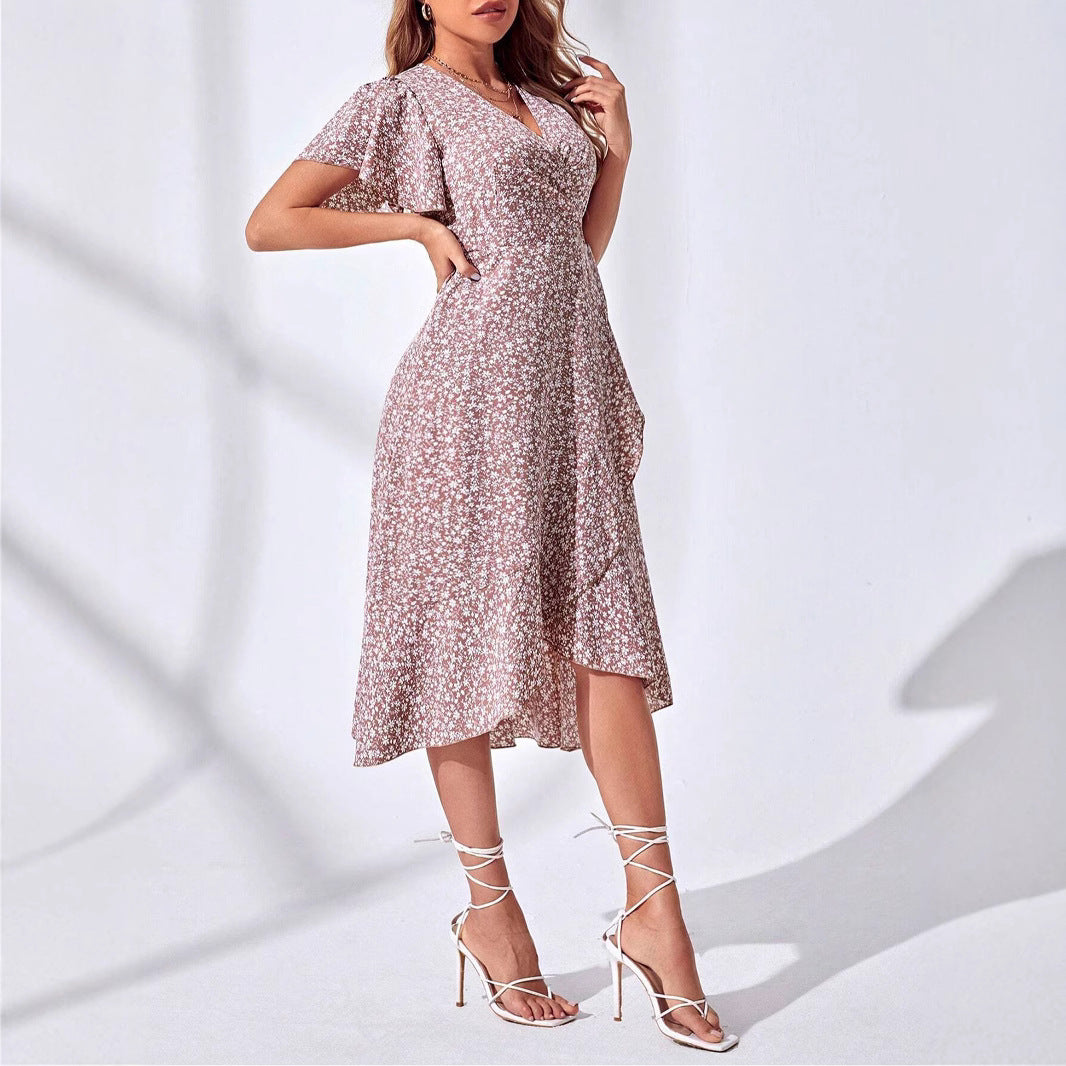 Light & Playful Summer Wrap Dress with Floral Pattern – Amira-S-State of Style