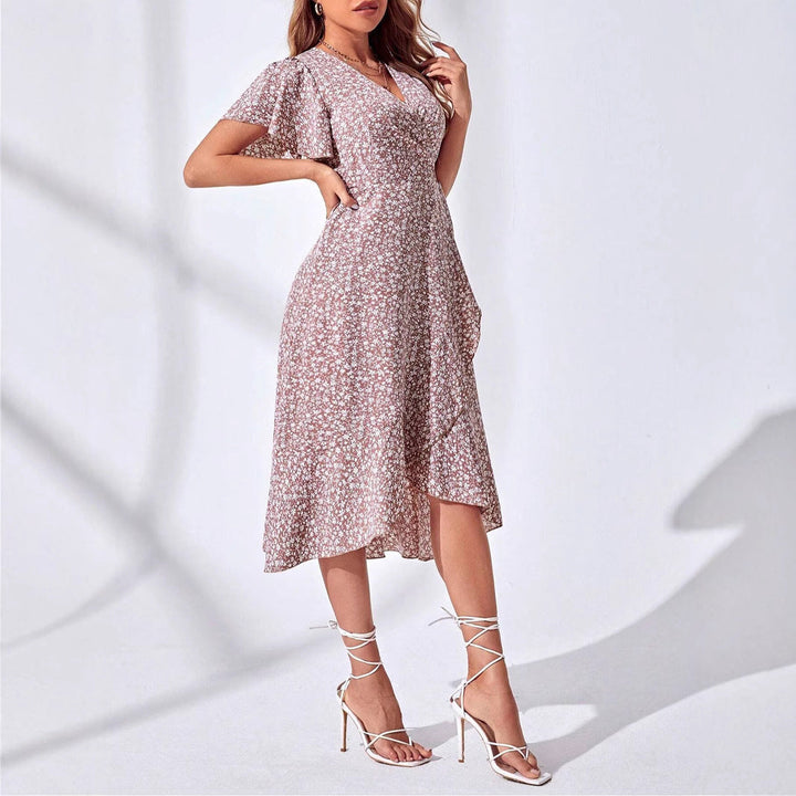 Light & Playful Summer Wrap Dress with Floral Pattern – Amira-S-State of Style