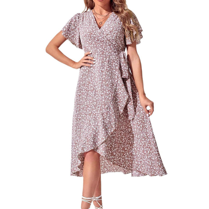 Light & Playful Summer Wrap Dress with Floral Pattern – Amira-S-State of Style