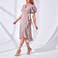 Light & Playful Summer Wrap Dress with Floral Pattern – Amira-S-State of Style