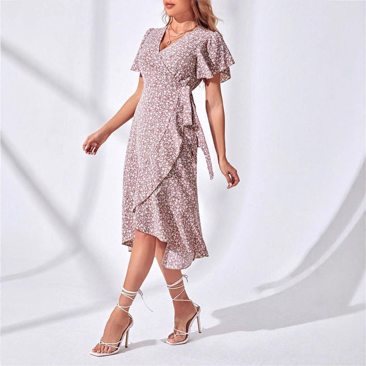 Light & Playful Summer Wrap Dress with Floral Pattern – Amira-S-State of Style