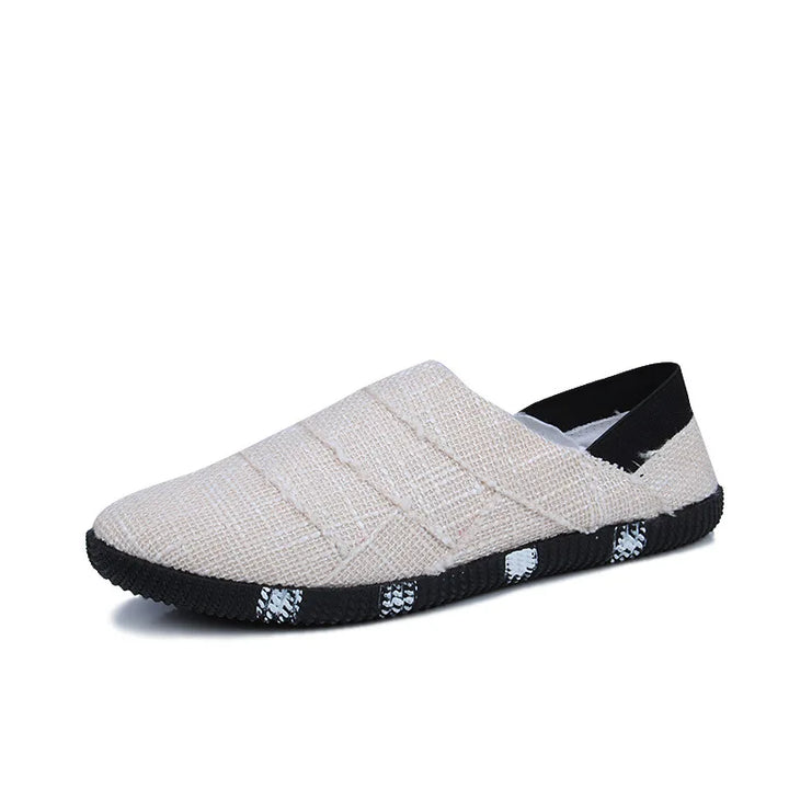 Light & Stylish Canvas Espadrilles with Hemp Sole for Men - Elias-Beige-6-State of Style