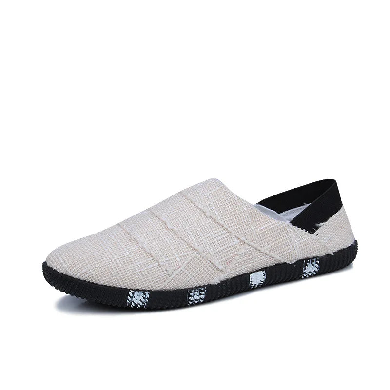 Light & Stylish Canvas Espadrilles with Hemp Sole for Men - Elias-Beige-6-State of Style