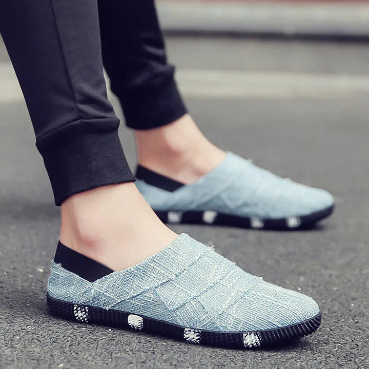 Light & Stylish Canvas Espadrilles with Hemp Sole for Men - Elias-Light blue-6-State of Style