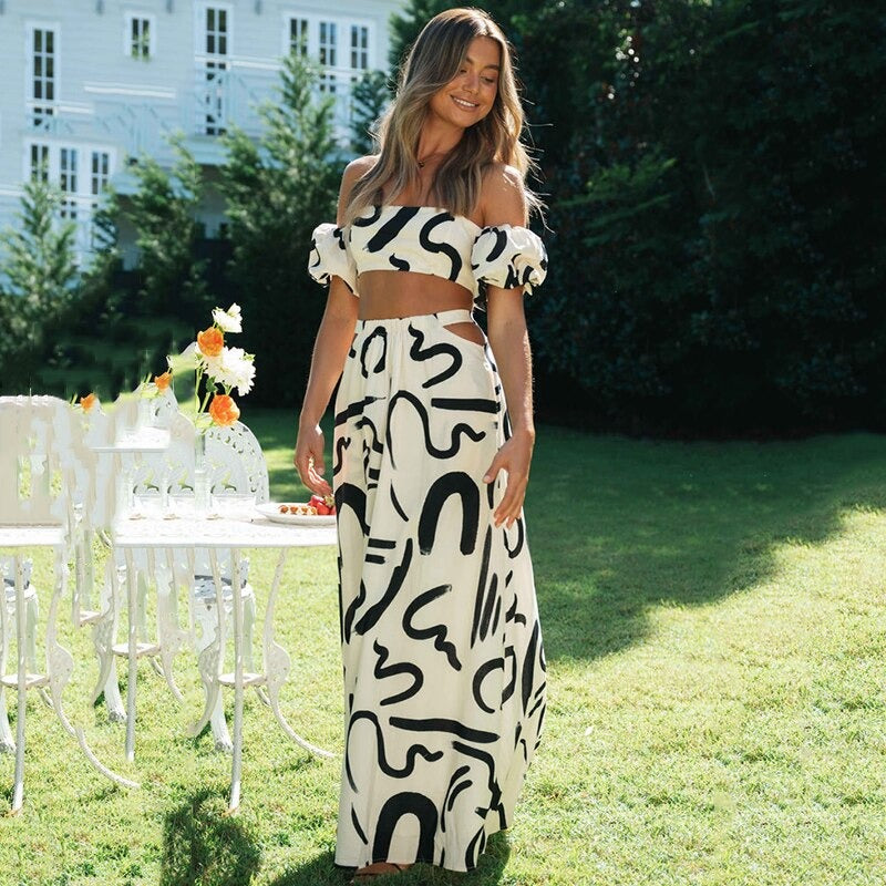 Light & Stylish Two-Piece Ladies Boho Set – Amira-XS-State of Style