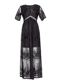 Light summer dress made of viscose for women – Merly-Black-S-State of Style
