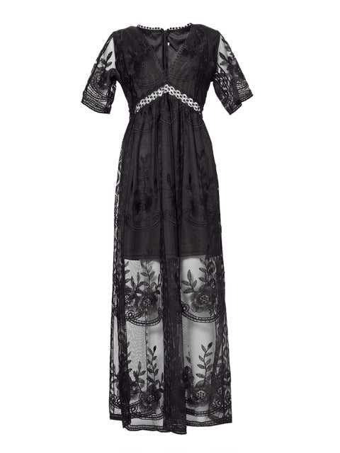 Light summer dress made of viscose for women – Merly-Black-S-State of Style