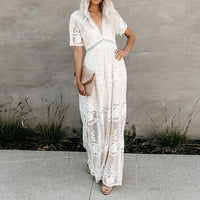 Light summer dress made of viscose for women – Merly-White-S-State of Style