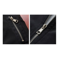 Light & trendy men's bomber jacket with zipper – Jaron-Black-M-State of Style