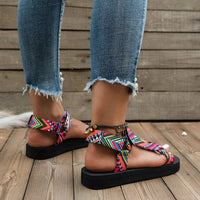 Light women's summer sandals with color play – Amélie-3-State of Style