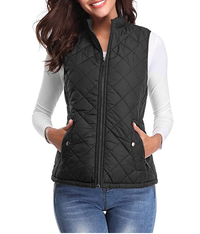 Lightly Padded Stylish Women's Bodywarmer - Lara-Black-S-State of Style