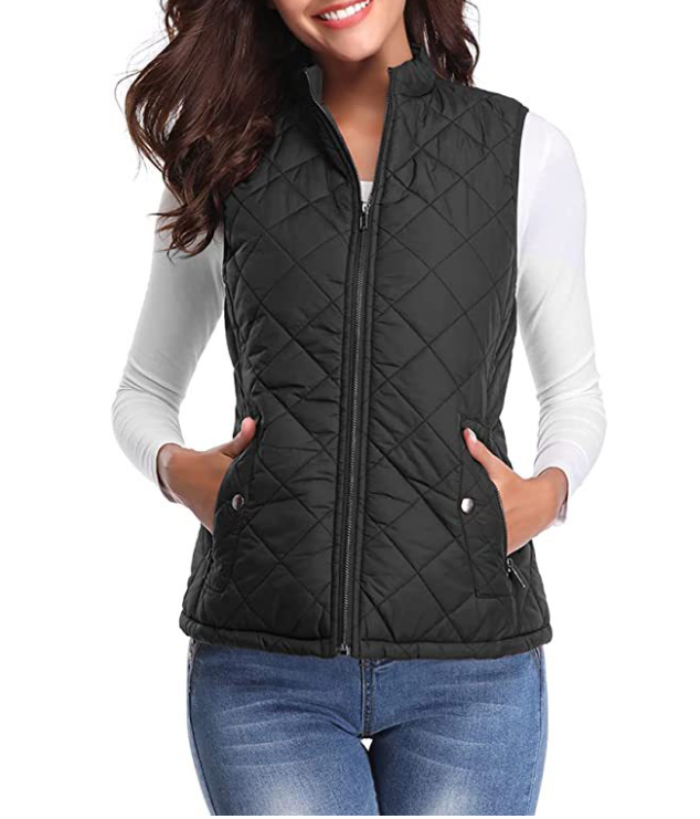 Lightly Padded Stylish Women's Bodywarmer - Lara-Black-S-State of Style