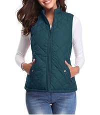 Lightly Padded Stylish Women's Bodywarmer - Lara-Ocean blue-S-State of Style
