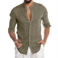 Lightweight Linen Shirt for Men - Arlo-Green-S-State of Style