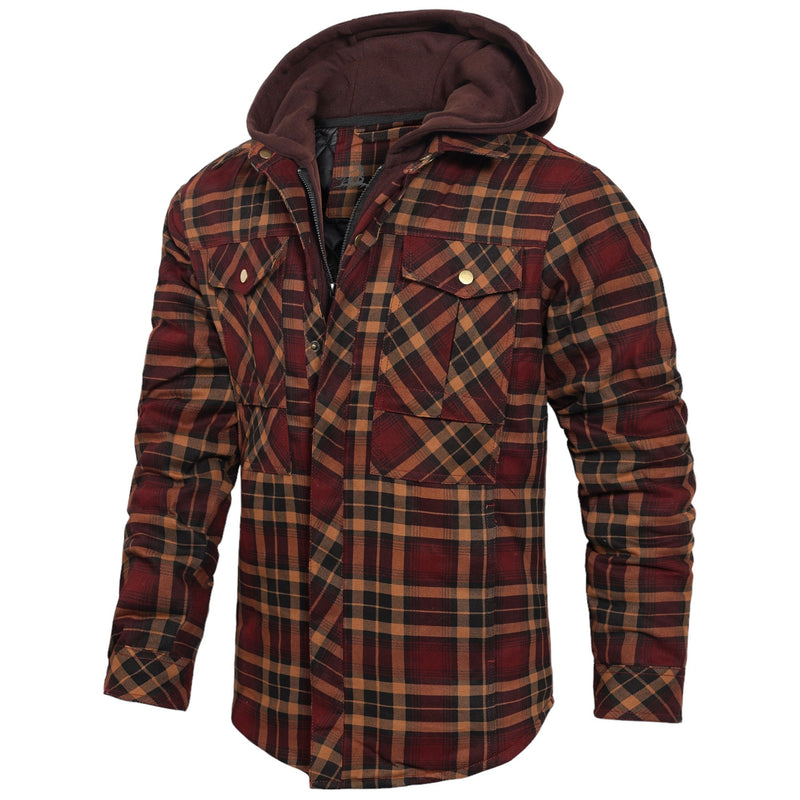 Lightweight Men's Autumn Jacket - Vertex-Dark Orange-S-State of Style