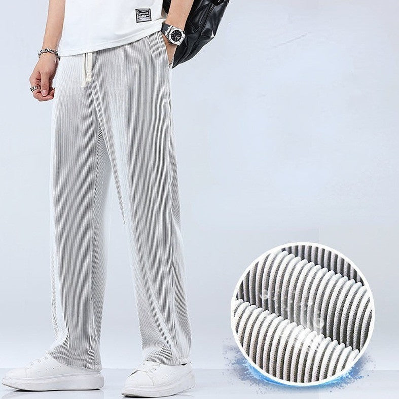 Lightweight Men's Casual Trousers – Fabio-Black-S-State of Style