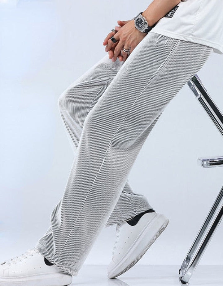 Lightweight Men's Casual Trousers – Fabio-Black-S-State of Style