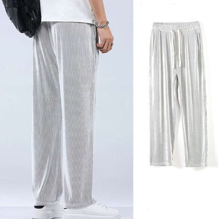 Lightweight Men's Casual Trousers – Fabio-Black-S-State of Style