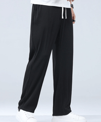 Lightweight Men's Casual Trousers – Fabio-Black-S-State of Style