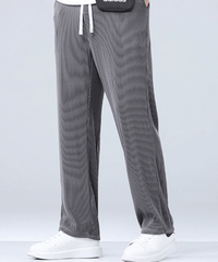 Lightweight Men's Casual Trousers – Fabio-Dark grey-S-State of Style