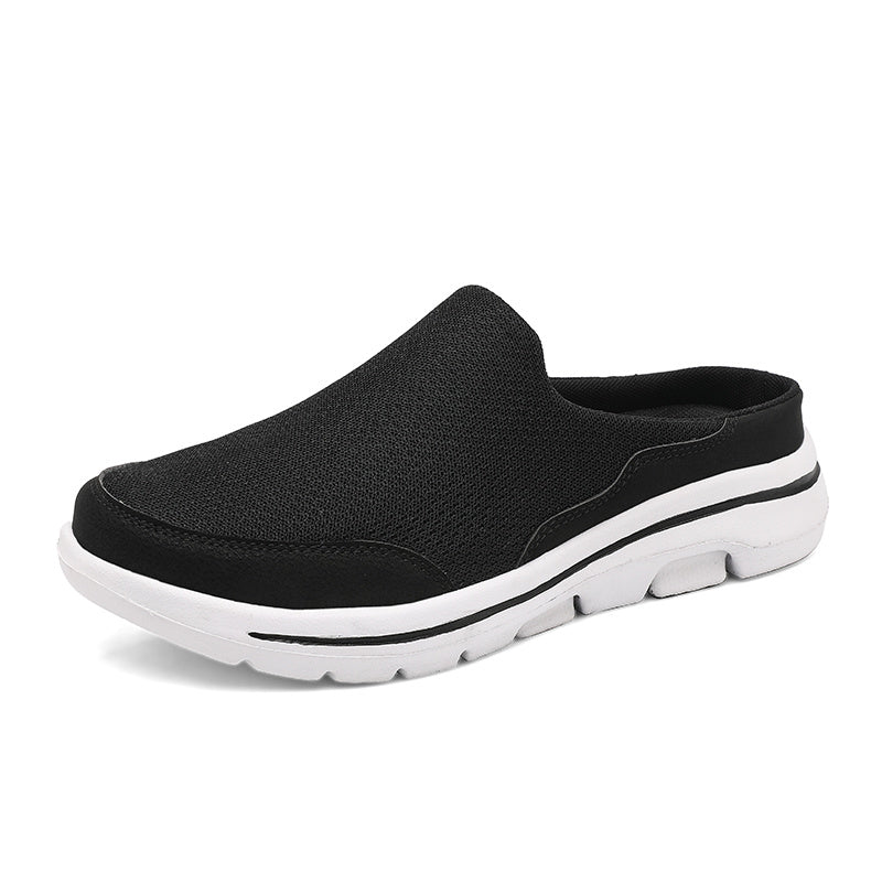 Lightweight Men's Slip-On Slippers with Comfortable Footbed - Lucas-Black-3.0-State of Style