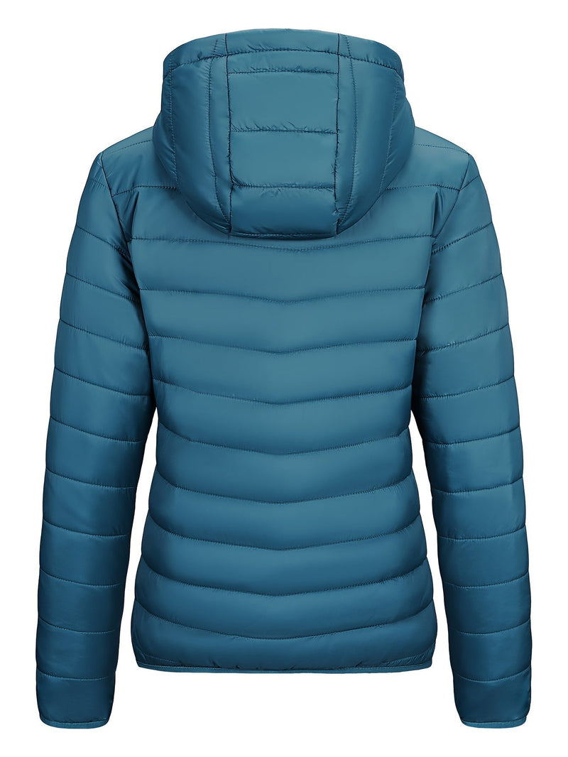 Lightweight Packable Women's Windbreaker with Hood - Aria-Black-XS-State of Style