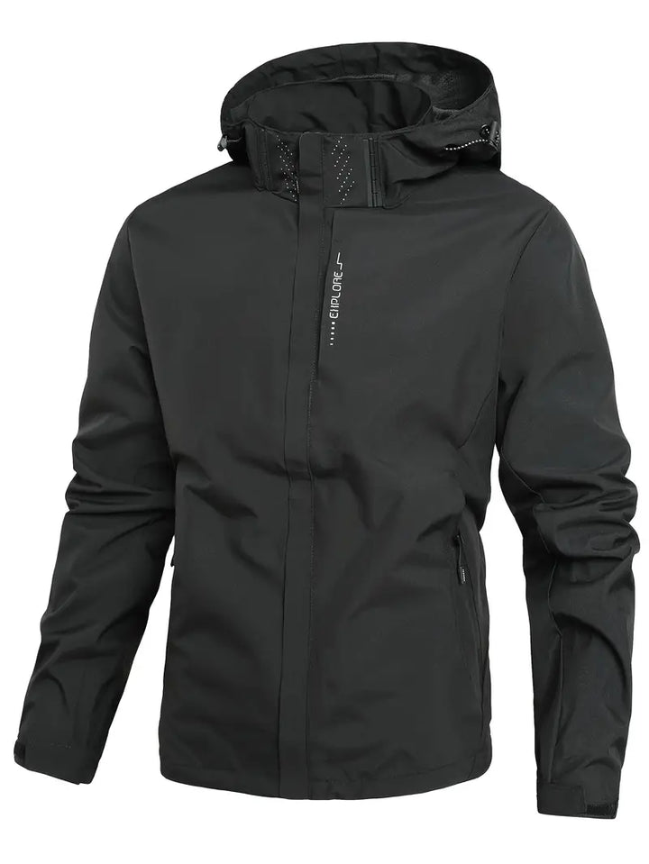 Lightweight Waterproof Jacket for Men - Finn-Black-XS-State of Style