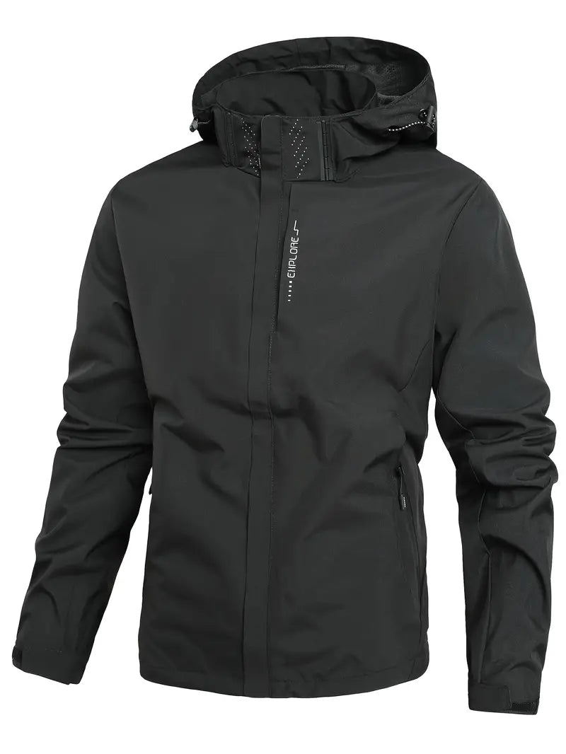 Lightweight Waterproof Jacket for Men - Finn-Black-XS-State of Style
