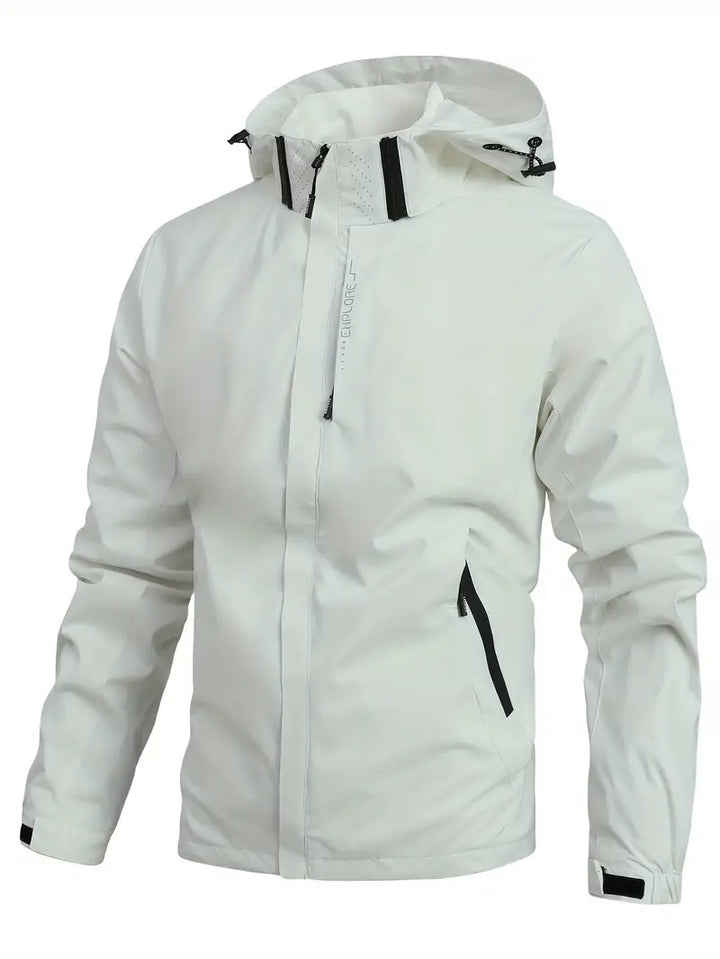 Lightweight Waterproof Jacket for Men - Finn-Ivory White-XS-State of Style