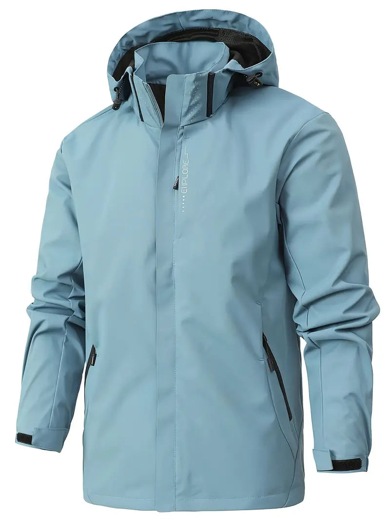 Lightweight Waterproof Jacket for Men - Finn-Light Blue-XS-State of Style
