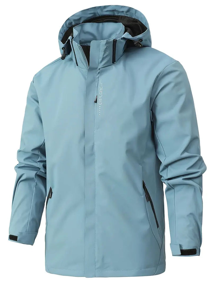 Lightweight Waterproof Jacket for Men - Finn-Light Blue-XS-State of Style
