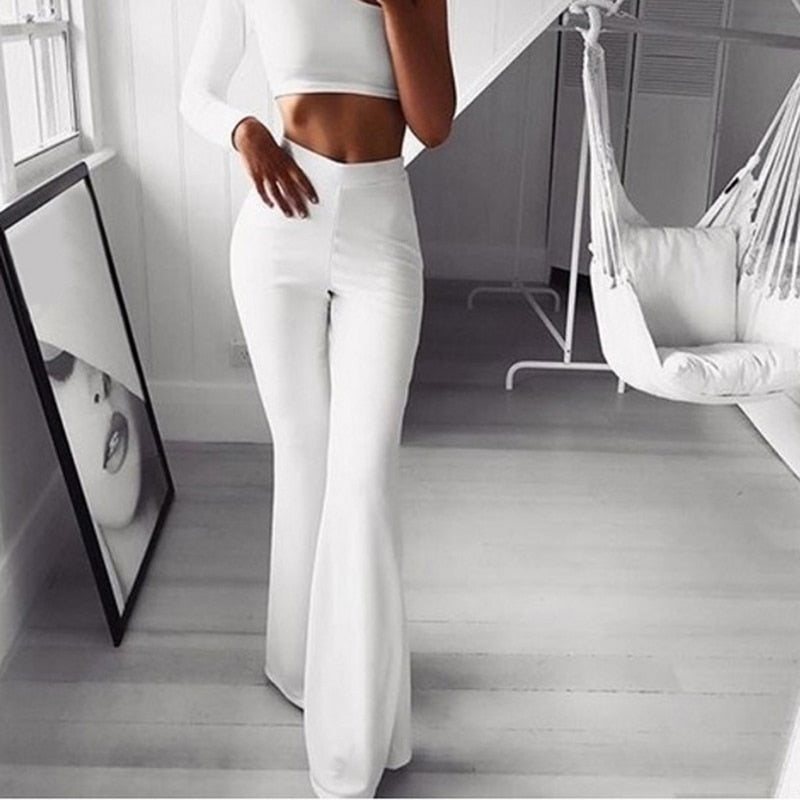 LillysPants | High-Waisted Pants for Women | Trendy Tailored Trousers-White-S-State of Style