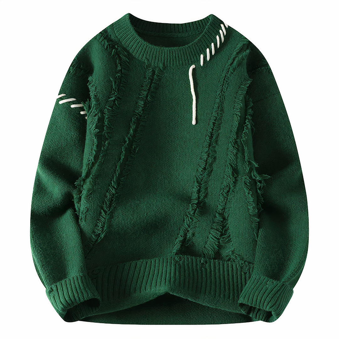 Limited Edition Patchwork Men's Jumper - Jasper-Green-XS-State of Style