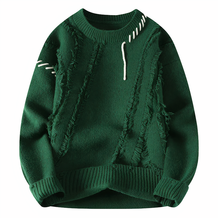 Limited Edition Patchwork Men's Jumper - Jasper-Green-XS-State of Style