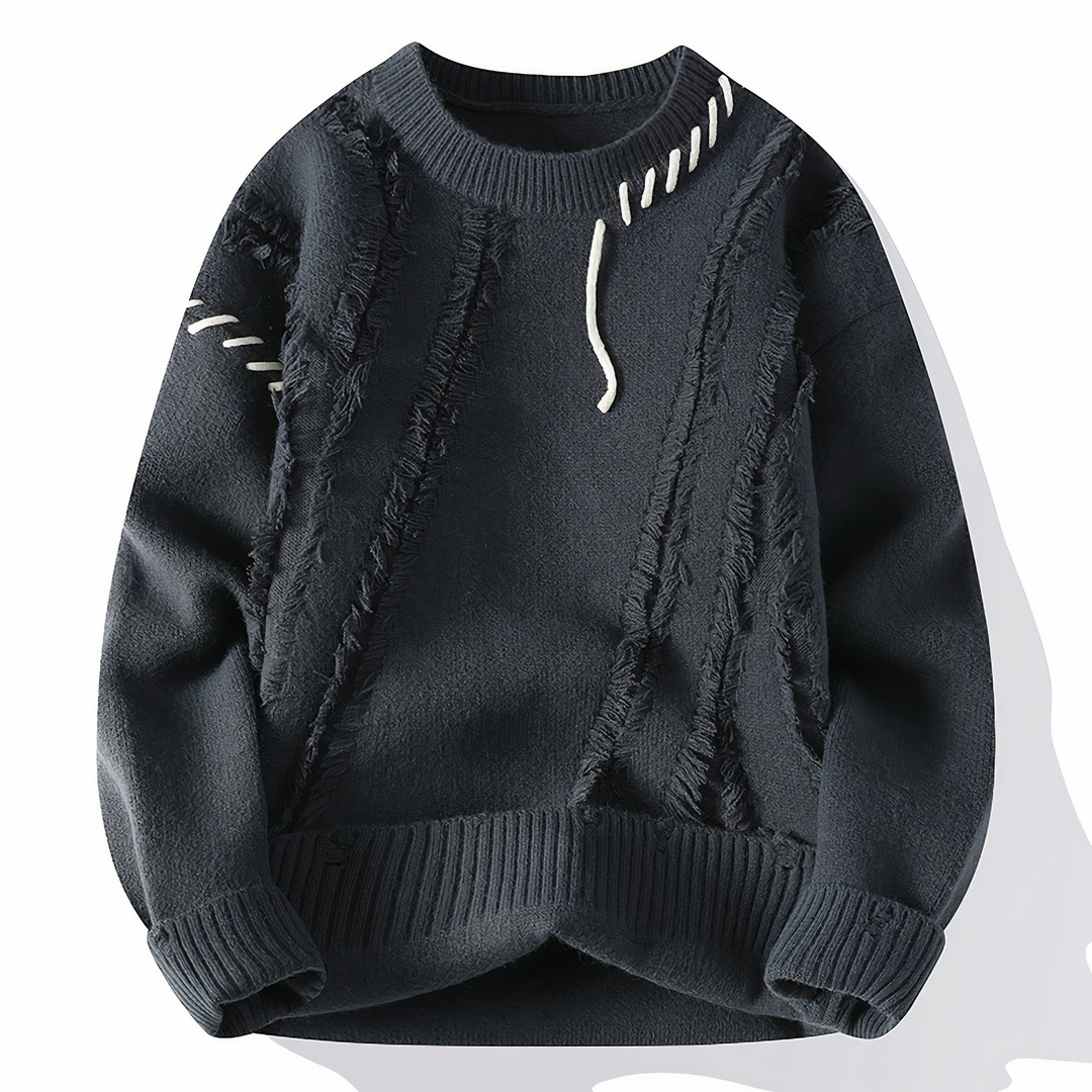 Limited Edition Patchwork Men's Jumper - Jasper-Grey-XS-State of Style