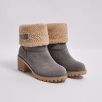 Lined Winter Boots with Heel - Sophia Winterboots-Black-5-State of Style