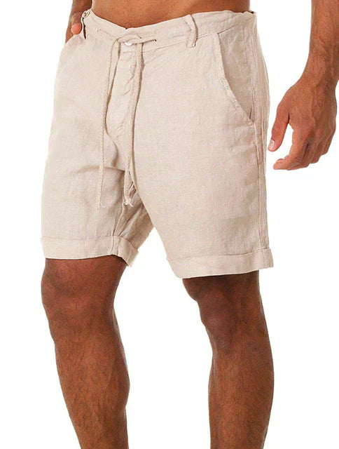 Linen Men's Shorts - Jasper-Beige-S-State of Style
