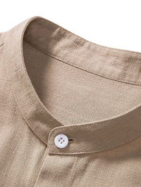Linen Shirt and Trouser Set - Antonio-Navy Blue-S-State of Style