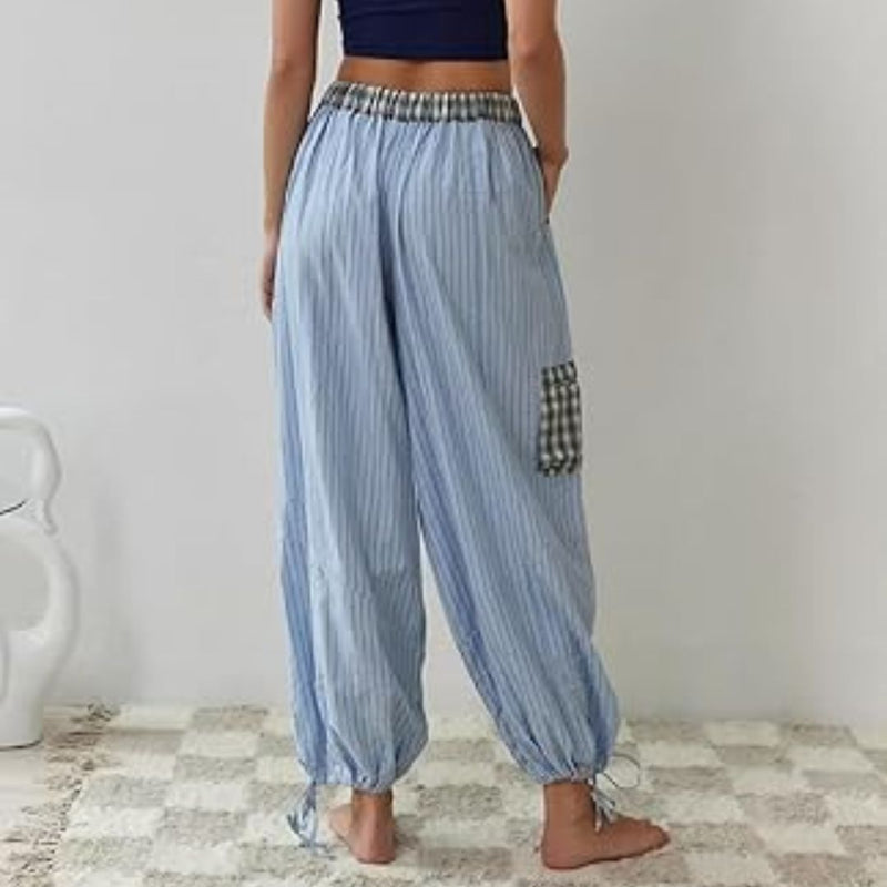 Liza Checkered Pyjama – Soft & Stylish Sleepwear for All Seasons-Blue-S-State of Style
