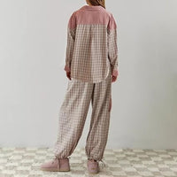Liza Checkered Pyjama – Soft & Stylish Sleepwear for All Seasons-Blue-S-State of Style