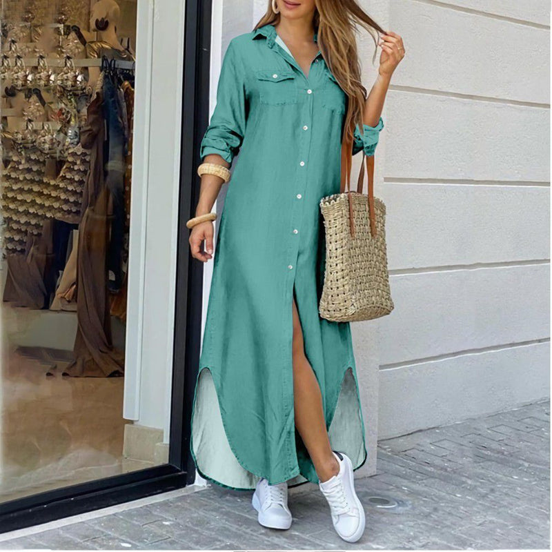 Long Dress for Women | Stylish and Comfortable-Green-S-State of Style