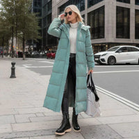 Long Ladies Winter Coat - Isabella-Black-S-State of Style